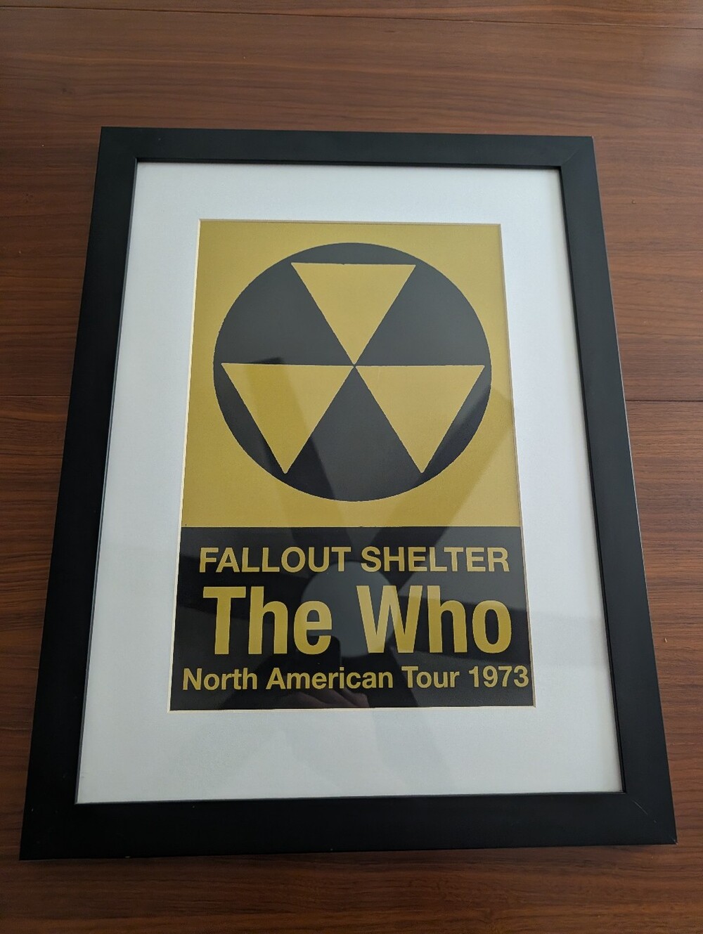 The Who Fallout Shelter North American Tour Framed Poster
